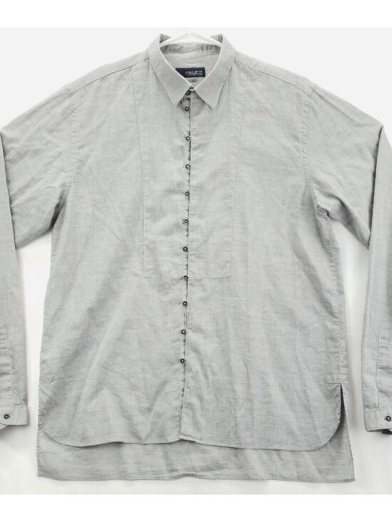 Zara Other - Zara Man Shirt Men Medium Gray Cotton Long Sleeve Classic Button-Up